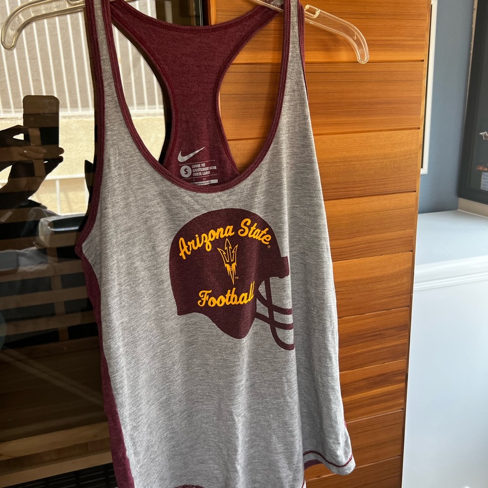 Nike Maroon and Gray Sports Tank Arizona State football